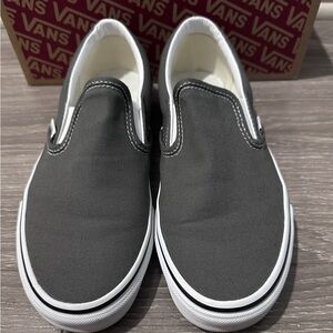 Vans Charcoal Slip-On Shoes